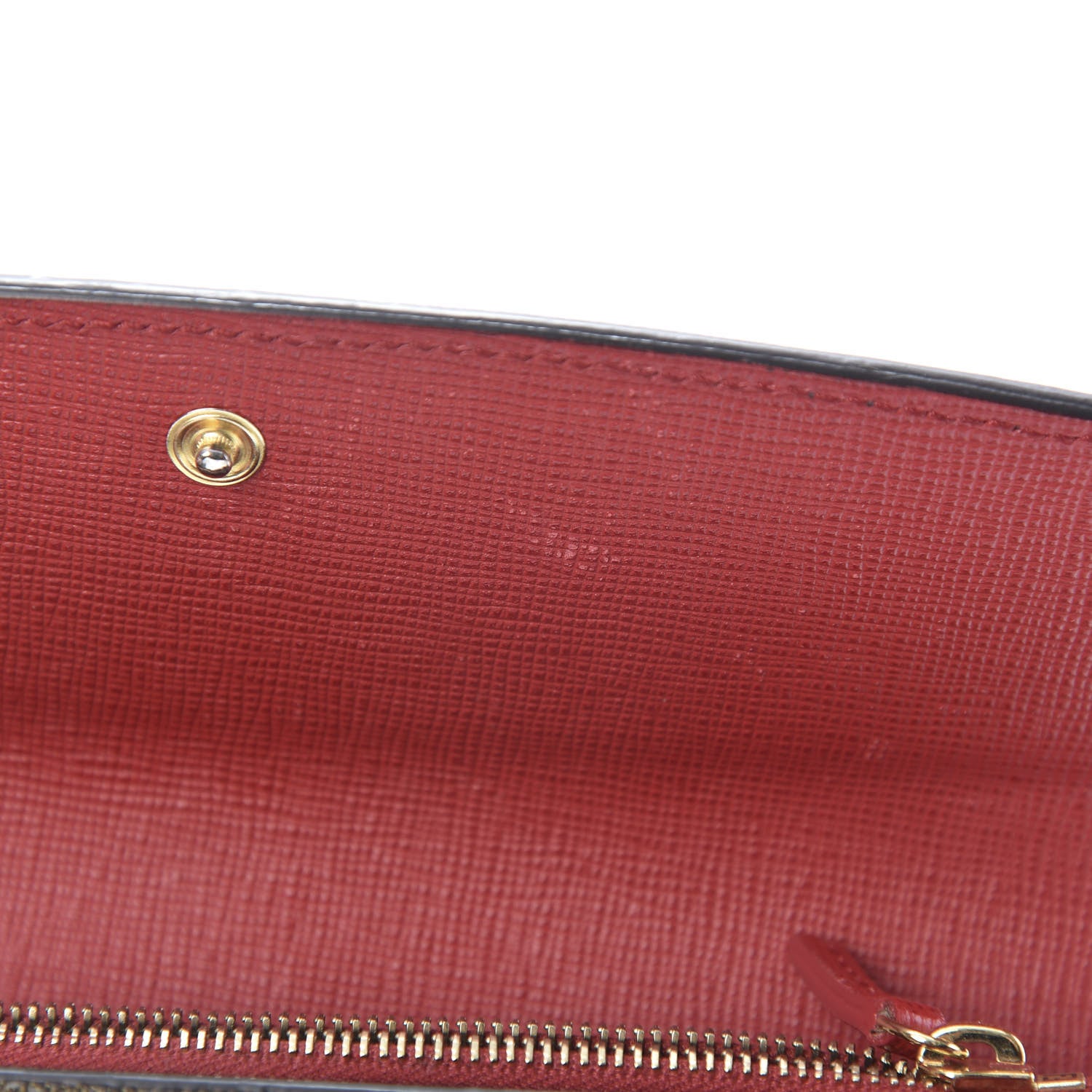 Fendi Zucca Spalmati Vitello Elite Simply Continental Wallet Tobacco Mattone 8 of 10