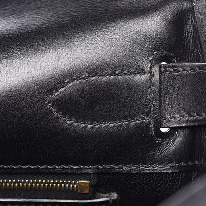 Hermes Box Kelly Retourne 40 Black 11 of 36