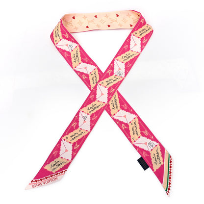 Louis Vuitton Silk Monogram LV Love Letters BB Bandeau Pink 1 of 3