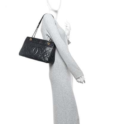 Chanel Caviar Quilted CC Timeless Soft Tote Black 2 of 13