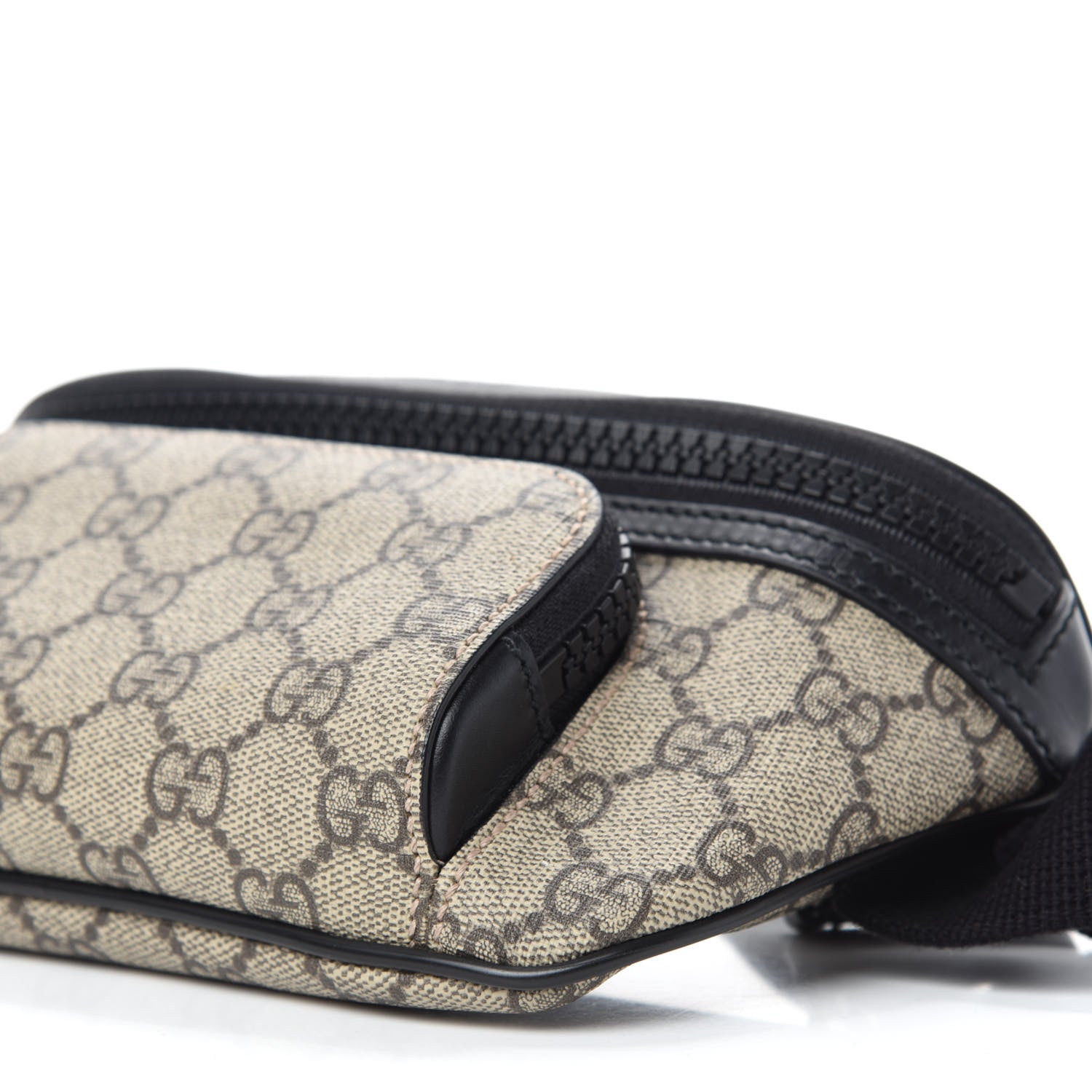 Gucci GG Supreme Monogram Belt Bag Black 7 of 10