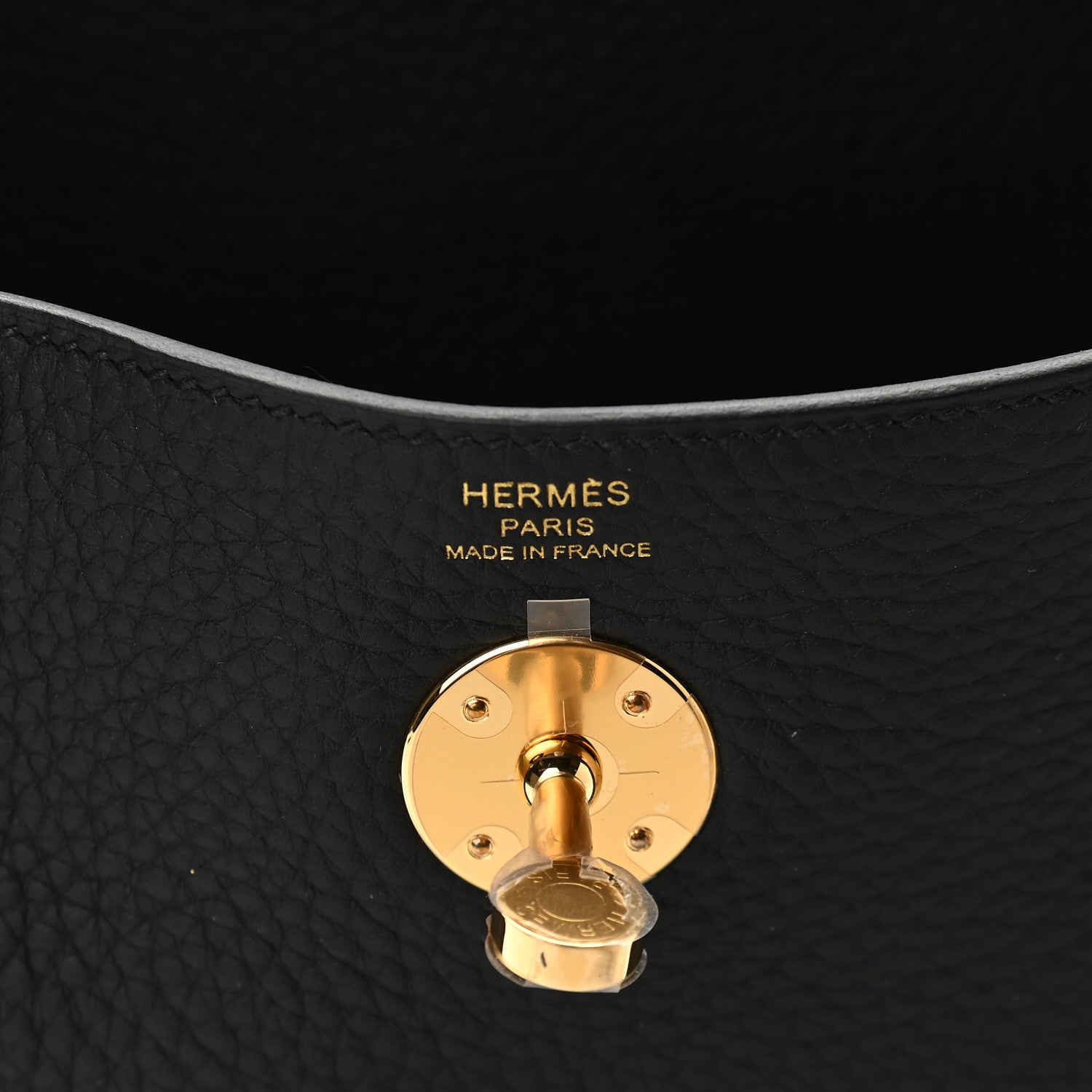 Hermes Taurillon Clemence Lindy 26 Black 6 of 9