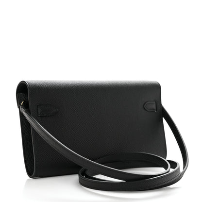 Hermes Epsom Kelly Wallet To Go Black 2 of 10