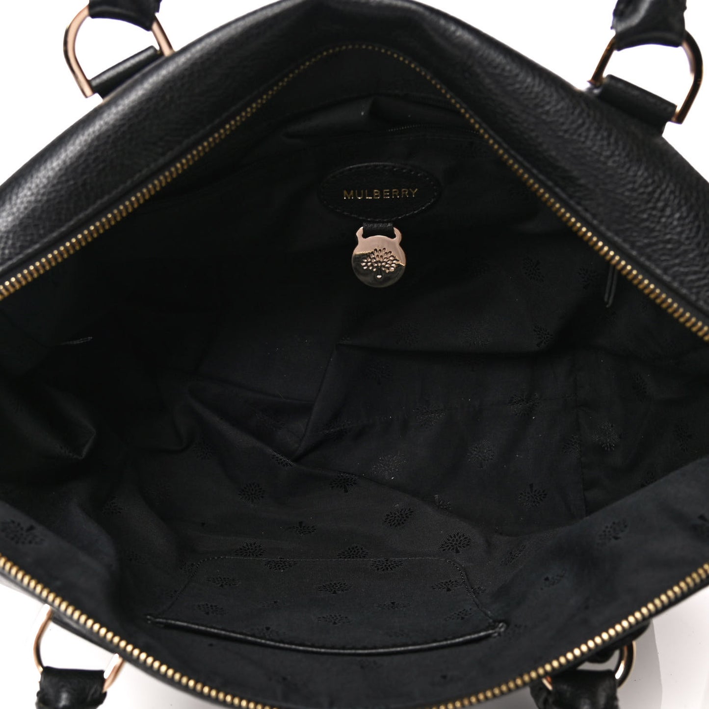 Grainy Leather Medium Del Rey Satchel Black