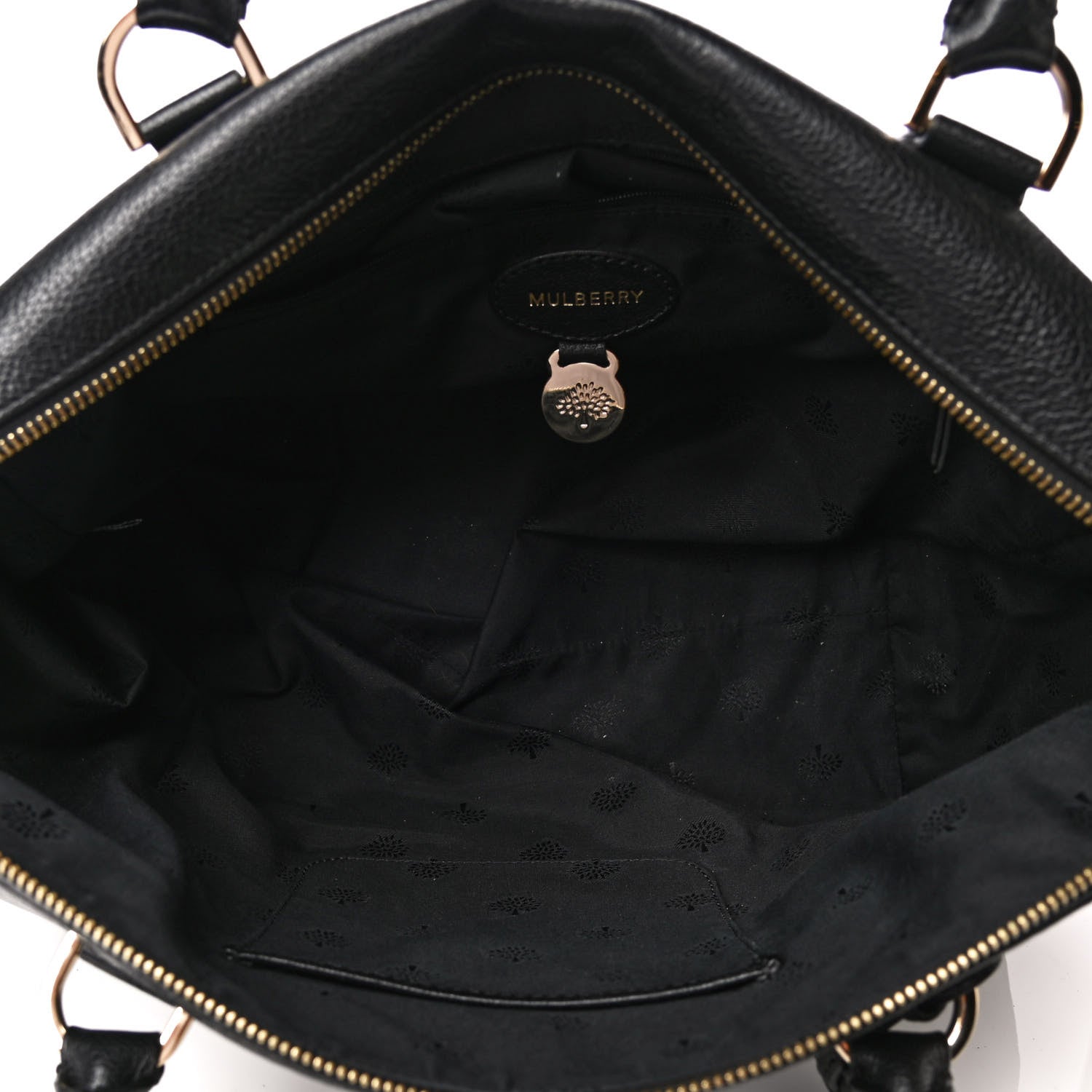 Mulberry Grainy Leather Medium Del Rey Satchel Black 7 of 8