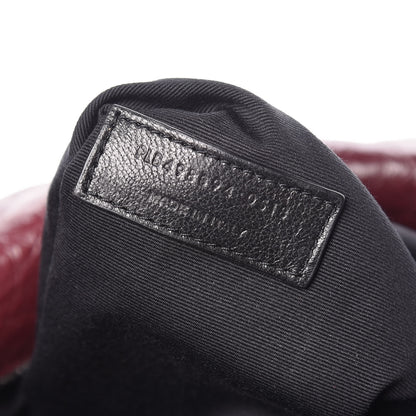 Saint Laurent Crinkled Calfskin Matelasse Monogram Medium Niki Chain Satchel Burgundy 7 of 10