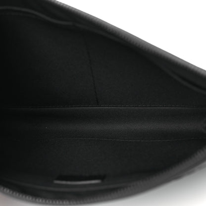 Louis Vuitton Shadow Calfskin Monogram Pochette Voyage Souple Black 5 of 9