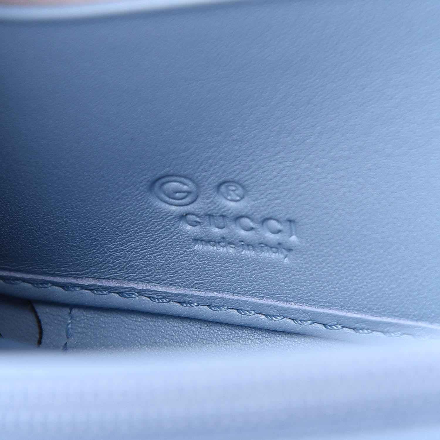 Gucci Microguccissima Zip Around Wallet Mineral Blue 6 of 10