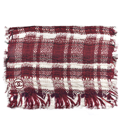 Chanel Silk Tweed Effect CC Stole Pink 2 of 6