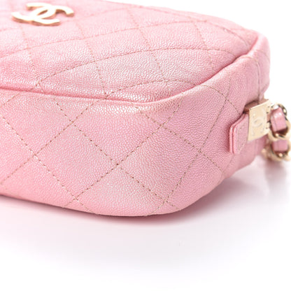 Chanel Iridescent Caviar Quilted Small Timeless Camera Case Pink 6 of 11