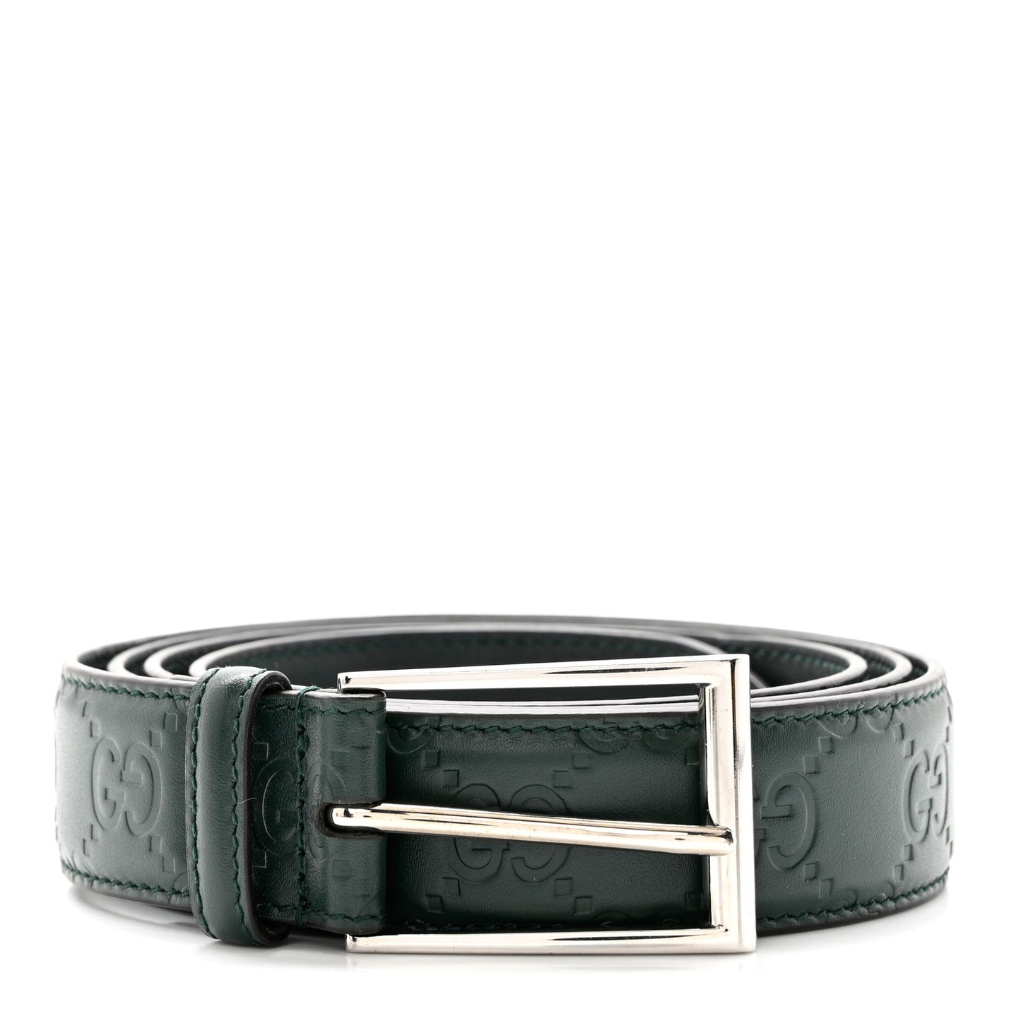 Guccissima Signature 30mm Belt 110 42 Verde