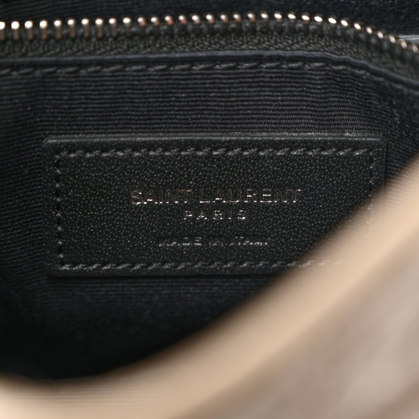Crinkled Calfskin Matelasse Monogram Niki Chain Wallet Dusty Grey