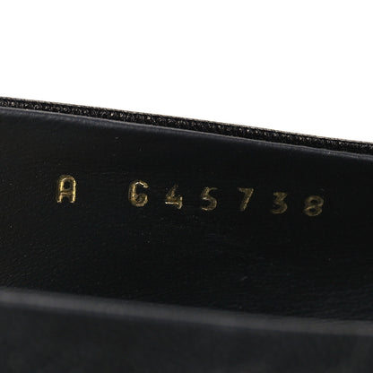 Chanel Goatskin Grosgrain Pointed Toe CC Slingback Flats 36.5 Black 8 of 8