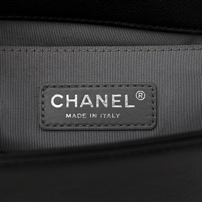 Chanel Calfskin Double Stitch Small Boy Flap Black 6 of 10