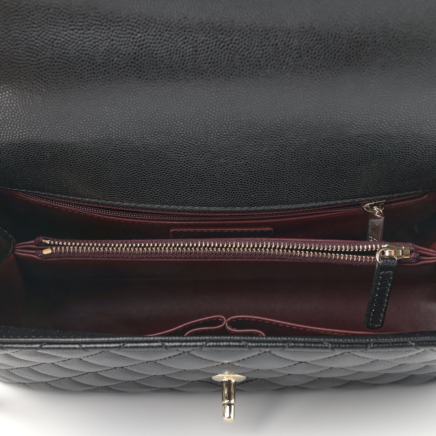 Chanel Caviar Quilted Small Coco Handle Flap Black 5 of 8