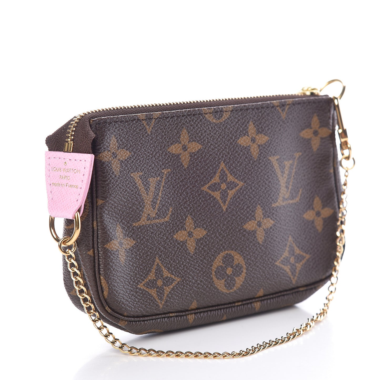 Monogram 2016 Christmas Animation Mini Pochette Accessories Rose Ballerine