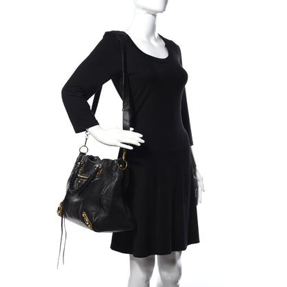 Gucci Calfskin Medium Hysteria Hobo Black 3 of 10