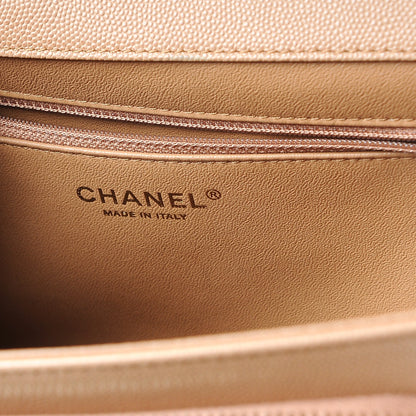 Chanel Caviar Quilted Large Business Affinity Flap Camel 6 of 8