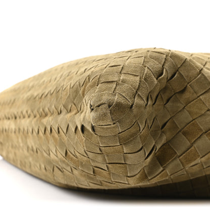 Bottega Veneta Suede Intrecciato Large Hop Mud 9 of 9