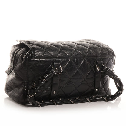 Chanel Distressed Lambskin Lady Braid Flap Tote Black 3 of 8
