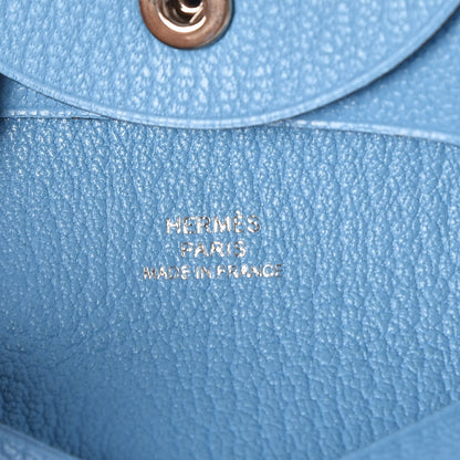 Hermes Chevre Mysore Bastia Coin Purse Celeste 6 of 8