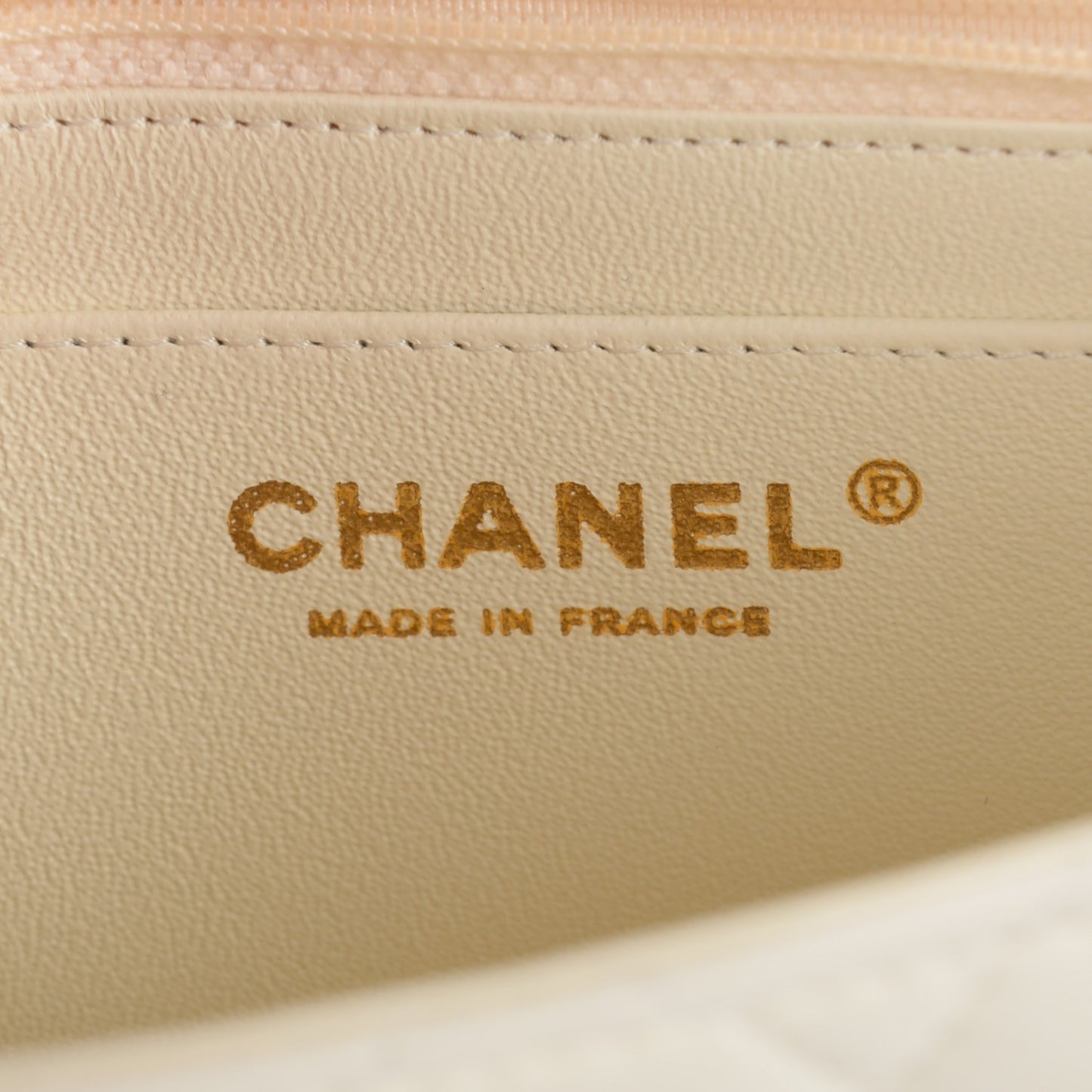Lambskin Quilted Mini Square Flap Dark White