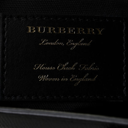 Burberry Derby Calfskin House Check Baby Banner Tote Black 7 of 11