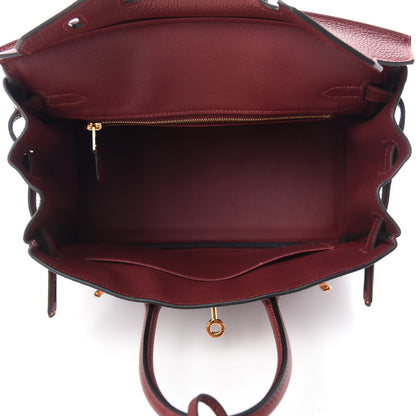 Hermes Togo Birkin 25 Rouge H 5 of 14