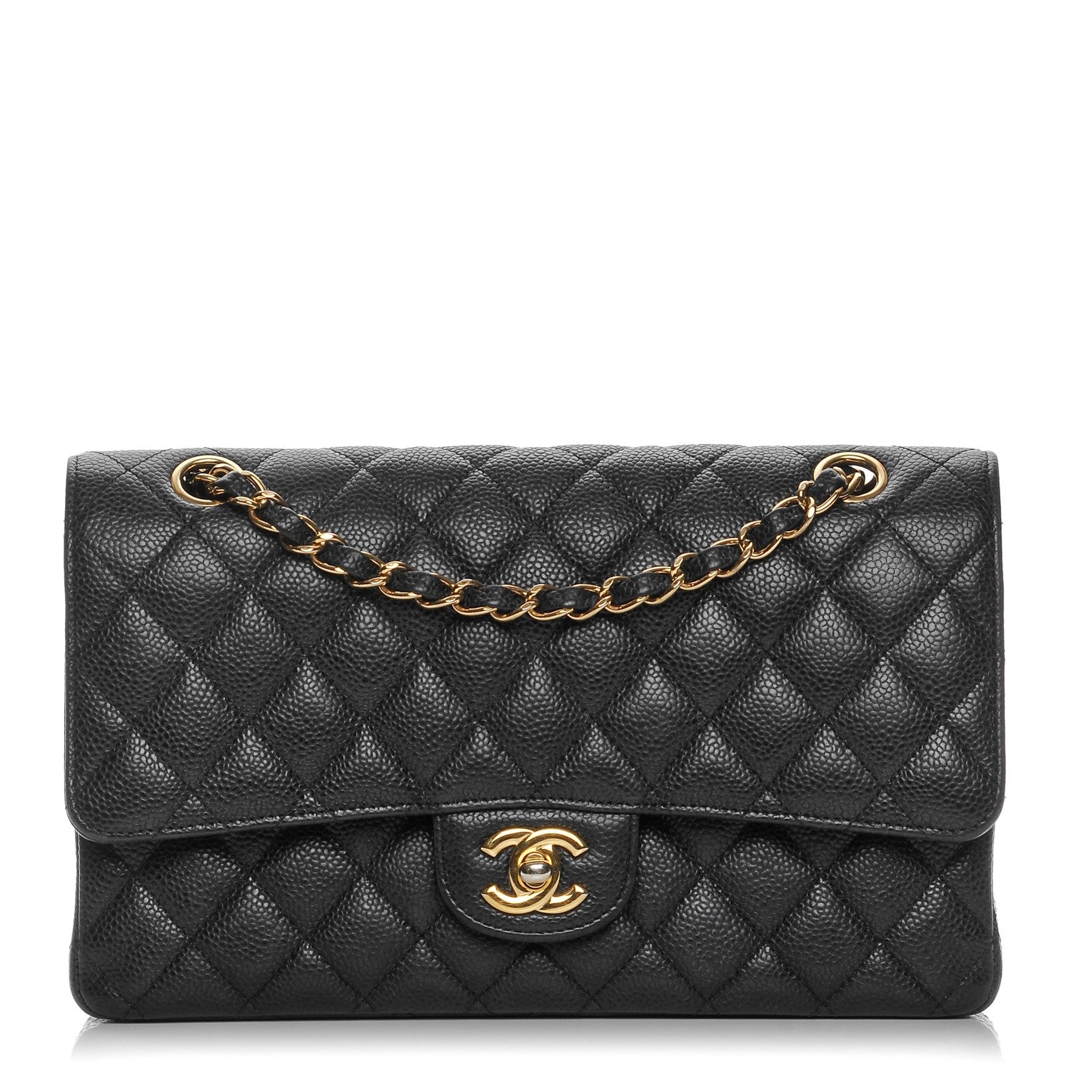 Chanel Caviar Quilted Medium Double Flap Black 1 of 11