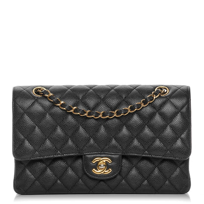 Chanel Caviar Quilted Medium Double Flap Black 1 of 11