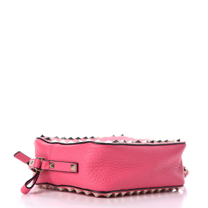 Valentino Garavani Pebbled Calfskin Rockstud Camera Crossbody Bag Peony 4 of 12