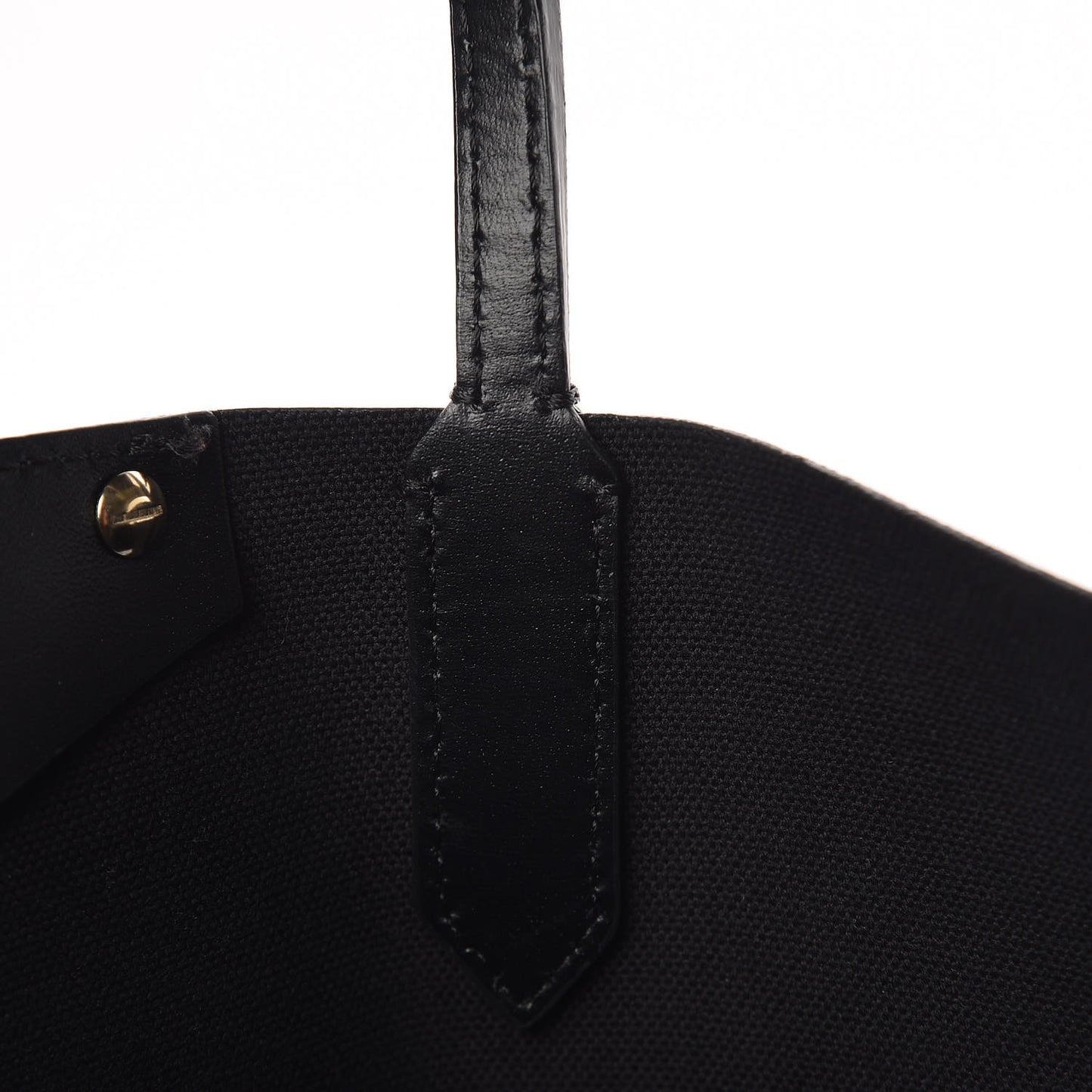 Textured Coated Canvas Rottweiler Print Medium Antigona Tote Black