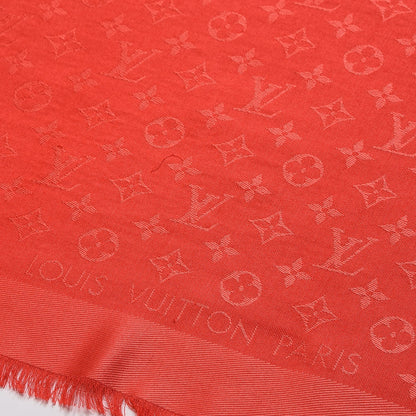 Louis Vuitton Silk Wool Monogram Shawl Pomme D'Amour 3 of 5