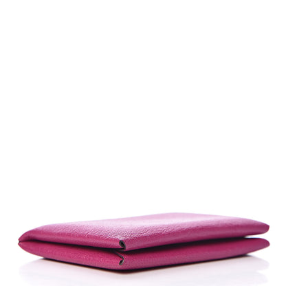 Hermes Chevre Mysore Calvi Card Case Rose Pourpre 4 of 9