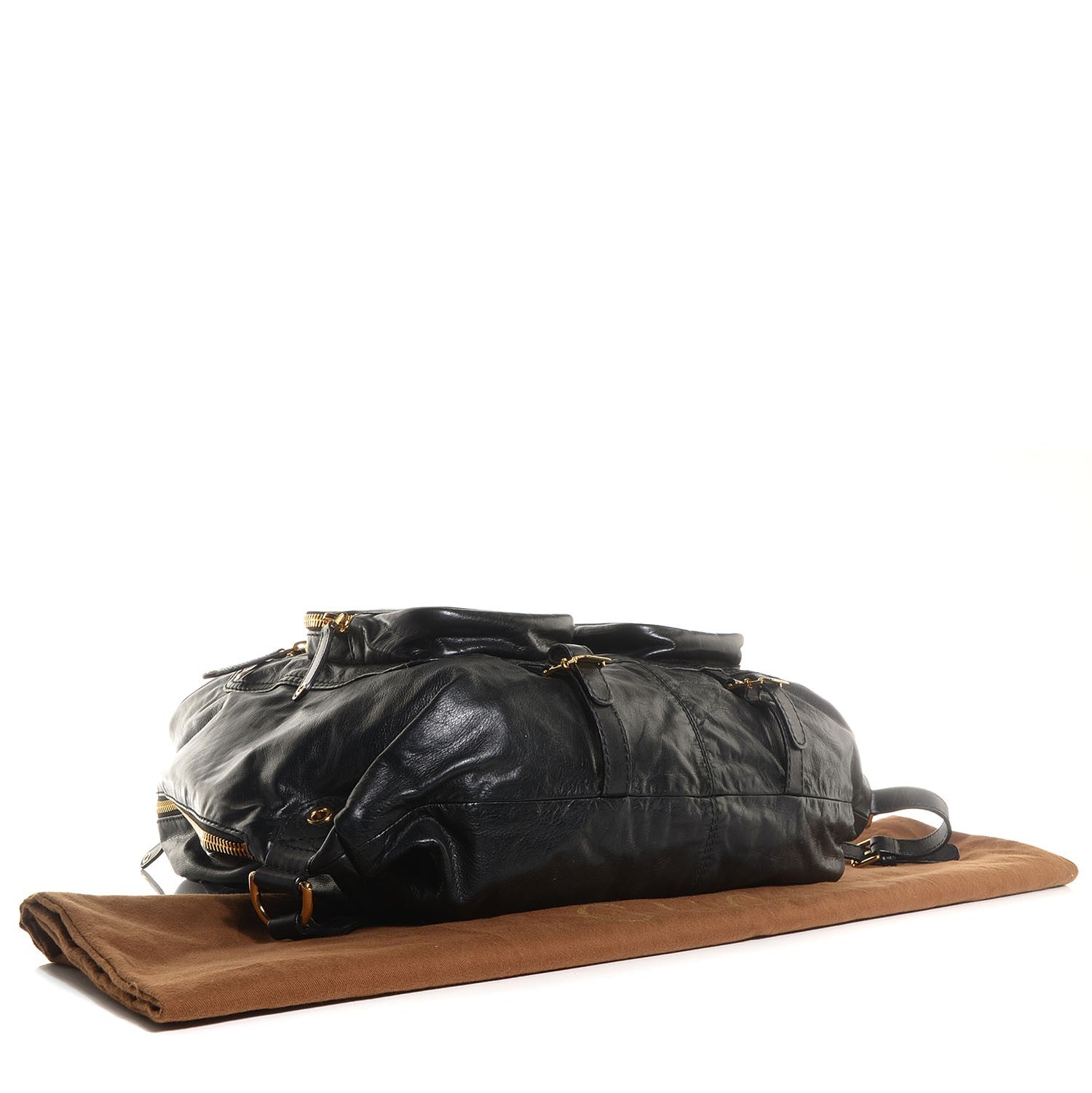 Gucci Leather Large Darwin Convertible Backpack Black 4 of 9