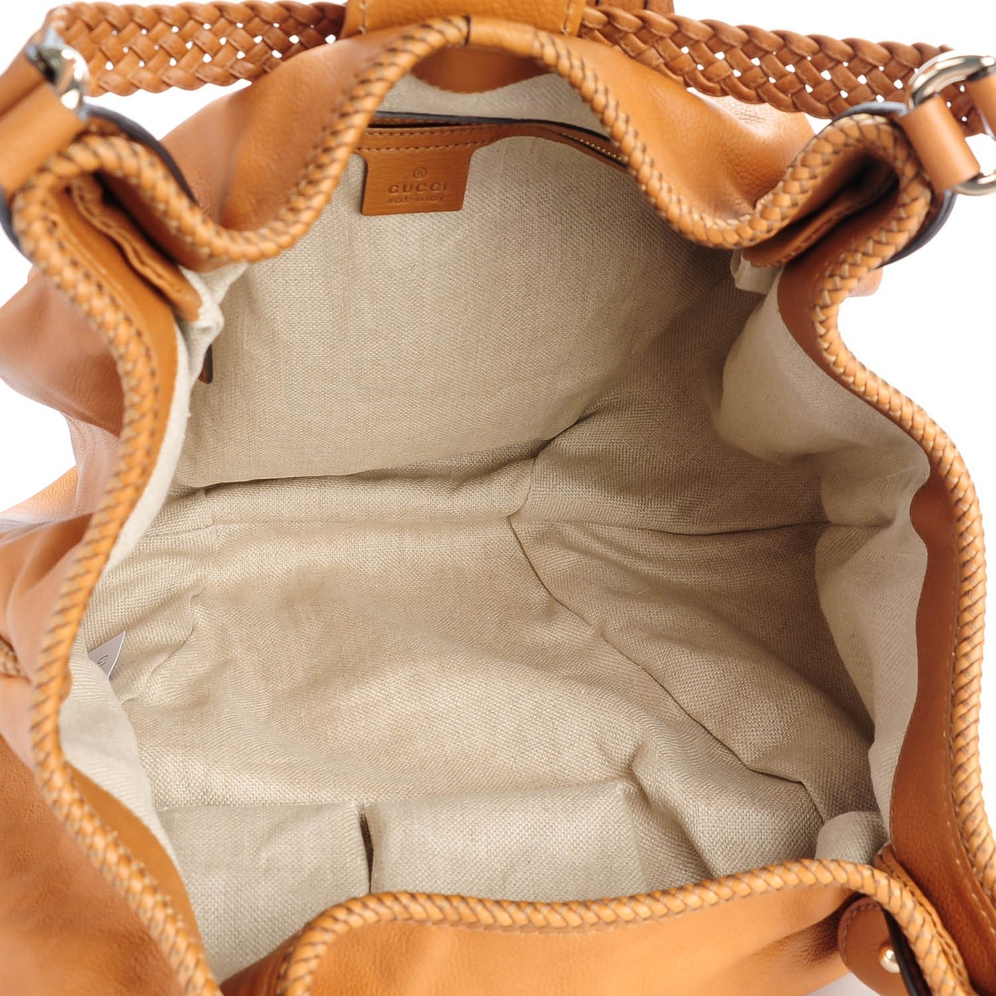 Pebbled Calfskin Medium Marrakech Shoulder Bag Camel