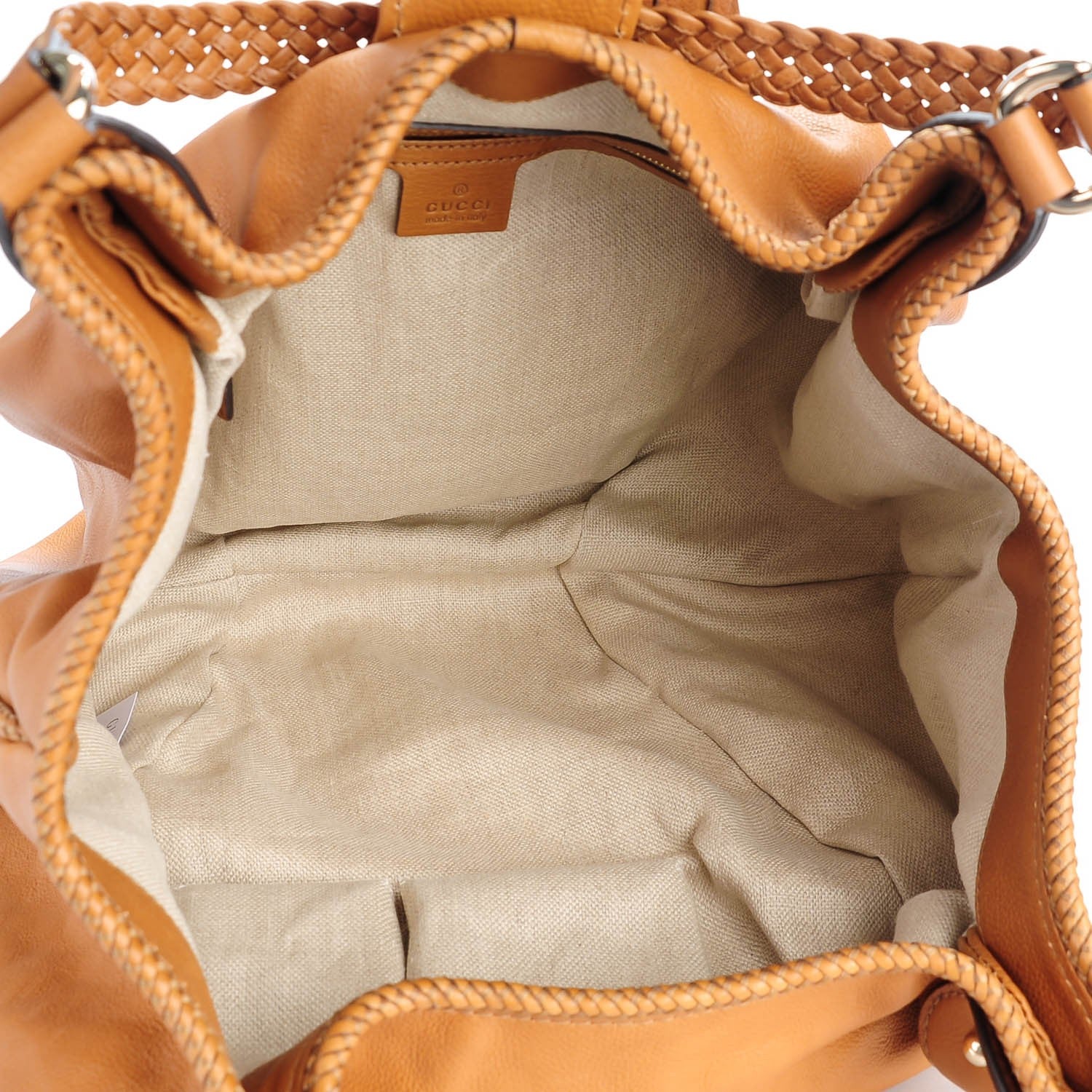 Gucci Pebbled Calfskin Medium Marrakech Shoulder Bag Camel 5 of 8