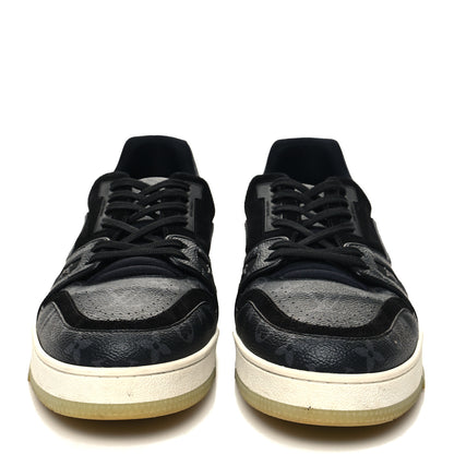 Louis Vuitton Monogram Eclipse LV Trainer Sneaker 10 Black 2 of 8