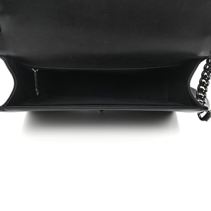 Chanel Calfskin Quilted New Medium Boy Flap So Black 4 of 4