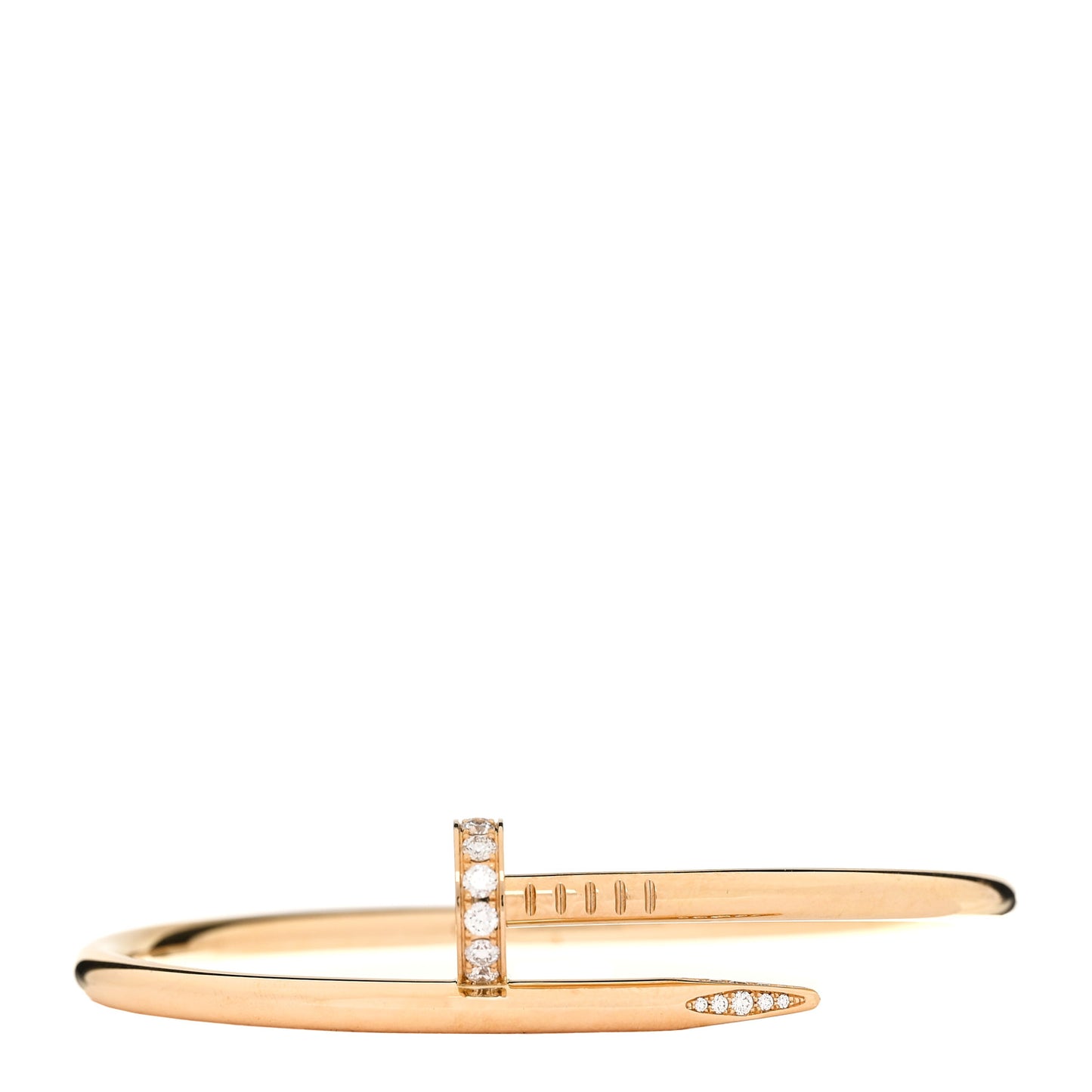 18K Yellow Gold Diamond Juste Un Clou Bracelet 17