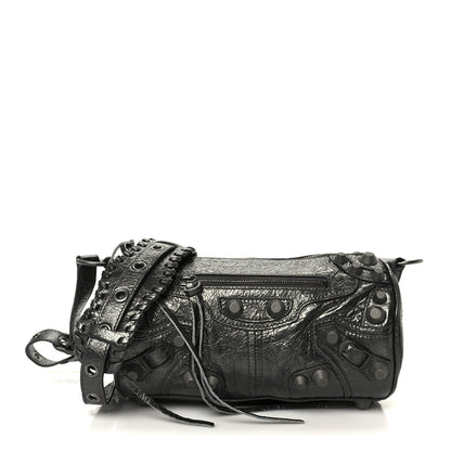 Balenciaga Agneau Arena Le Cagole Cylinder Bag Steel Grey 1 of 10
