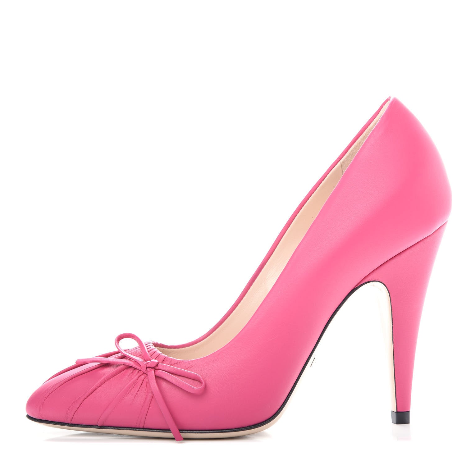 Gucci Nappa Bow High Heel Pumps 35 Bright Fuxia 1 of 11