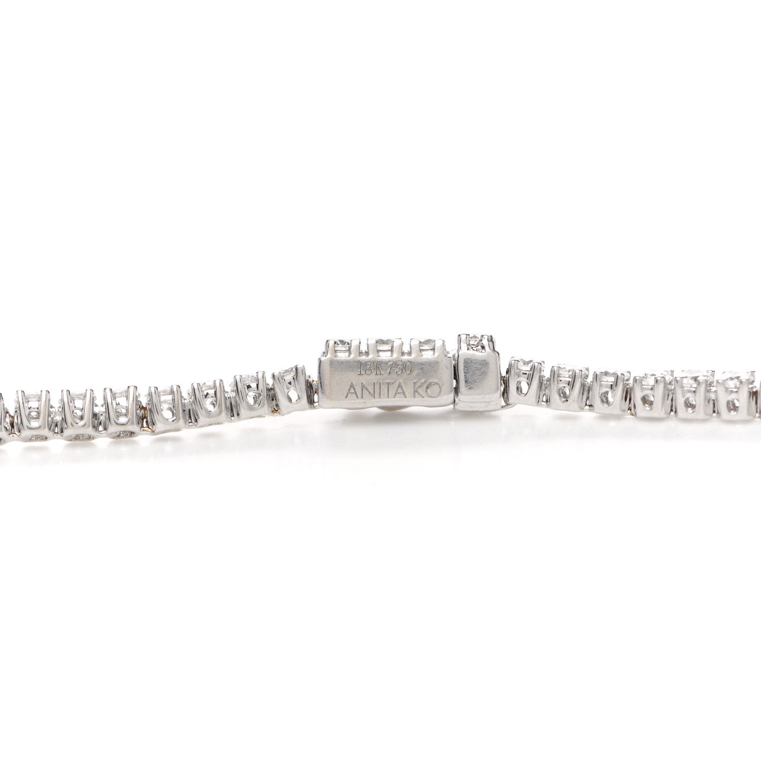 Anita Ko 18K White Gold Diamond Hepburn Choker Necklace 6 of 7