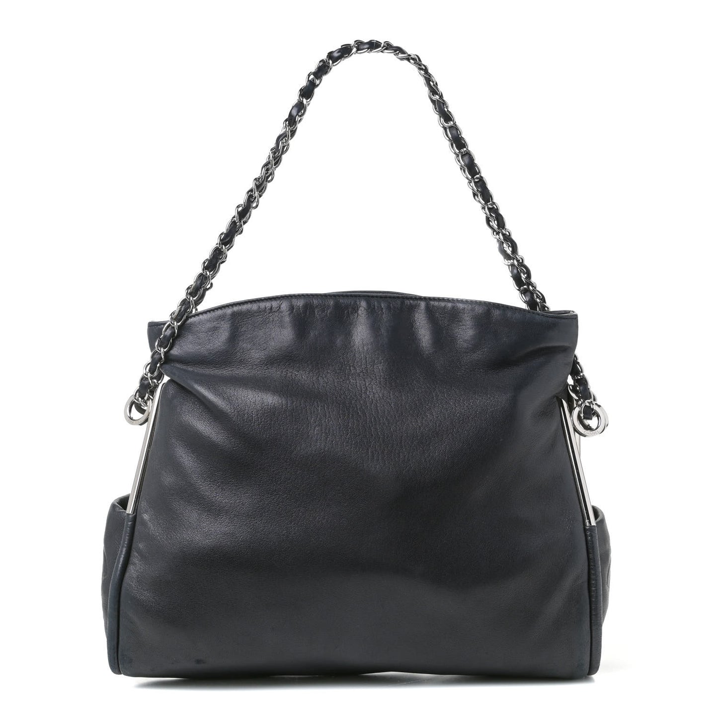 Lambskin Medium Ultimate Soft Tote Black
