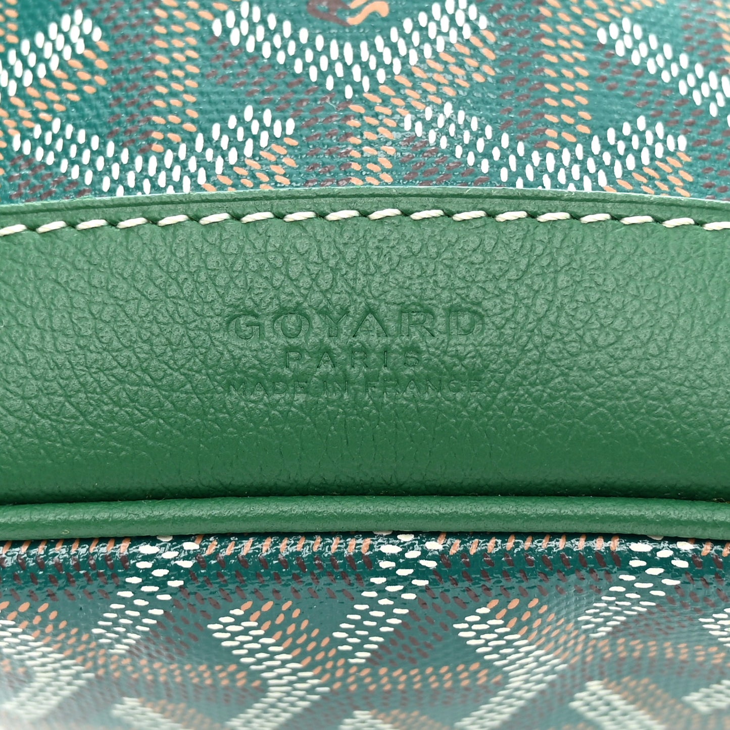 Goyardine Petit Flot Bucket Bag PM Green
