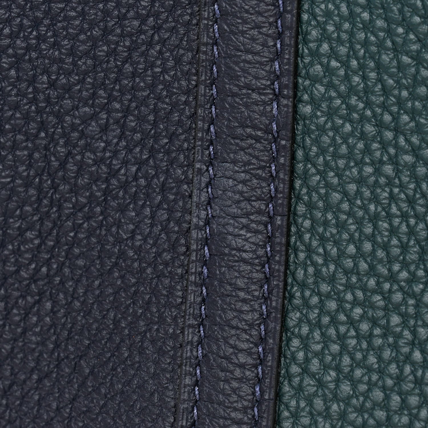 Hermes Taurillon Clemence Casaque Picotin Lock 22 MM Vert Cypres Bleu Nuit Black 11 of 12