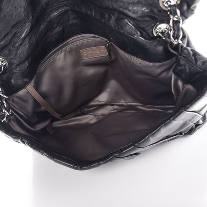 Chanel Glazed Calfskin Twisted Maxi Flap Black 5 of 7