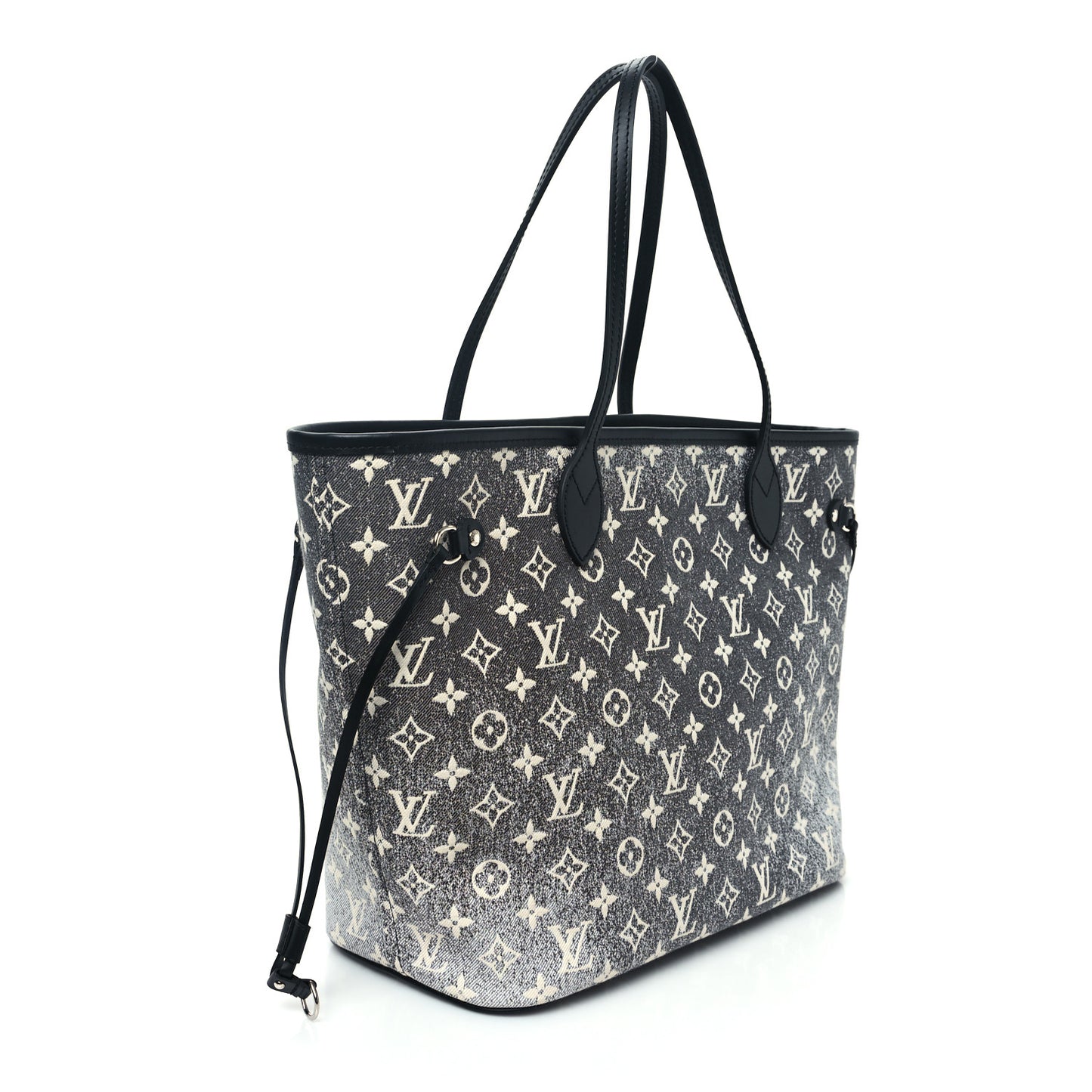 Denim Monogram Jacquard Neverfull MM Grey