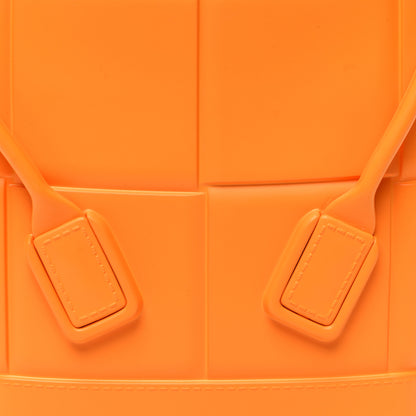 Bottega Veneta Rubber Maxi Intrecciato Mini Arco Tangerine 7 of 9