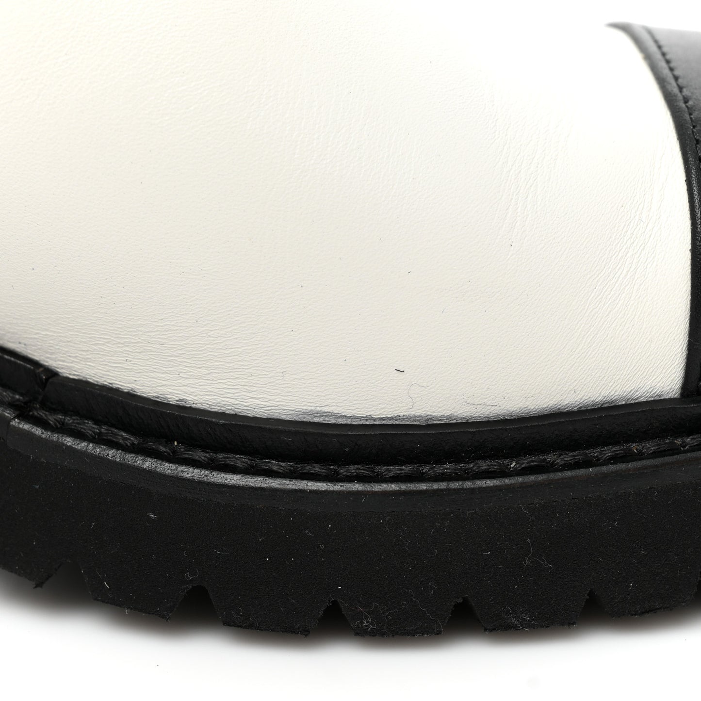 Calfskin CC Ankle Boots 38.5 White